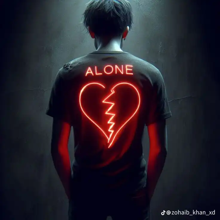 whatsapp dp heartbroken alone feeling sad pic